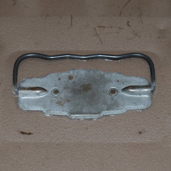 Vintage Antique Tan Metal Cash Box Porta File Case Storage Farmhouse Decor - Picture 11 of 14